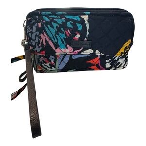 Vera Bradley Black Multicolor Wristlet
